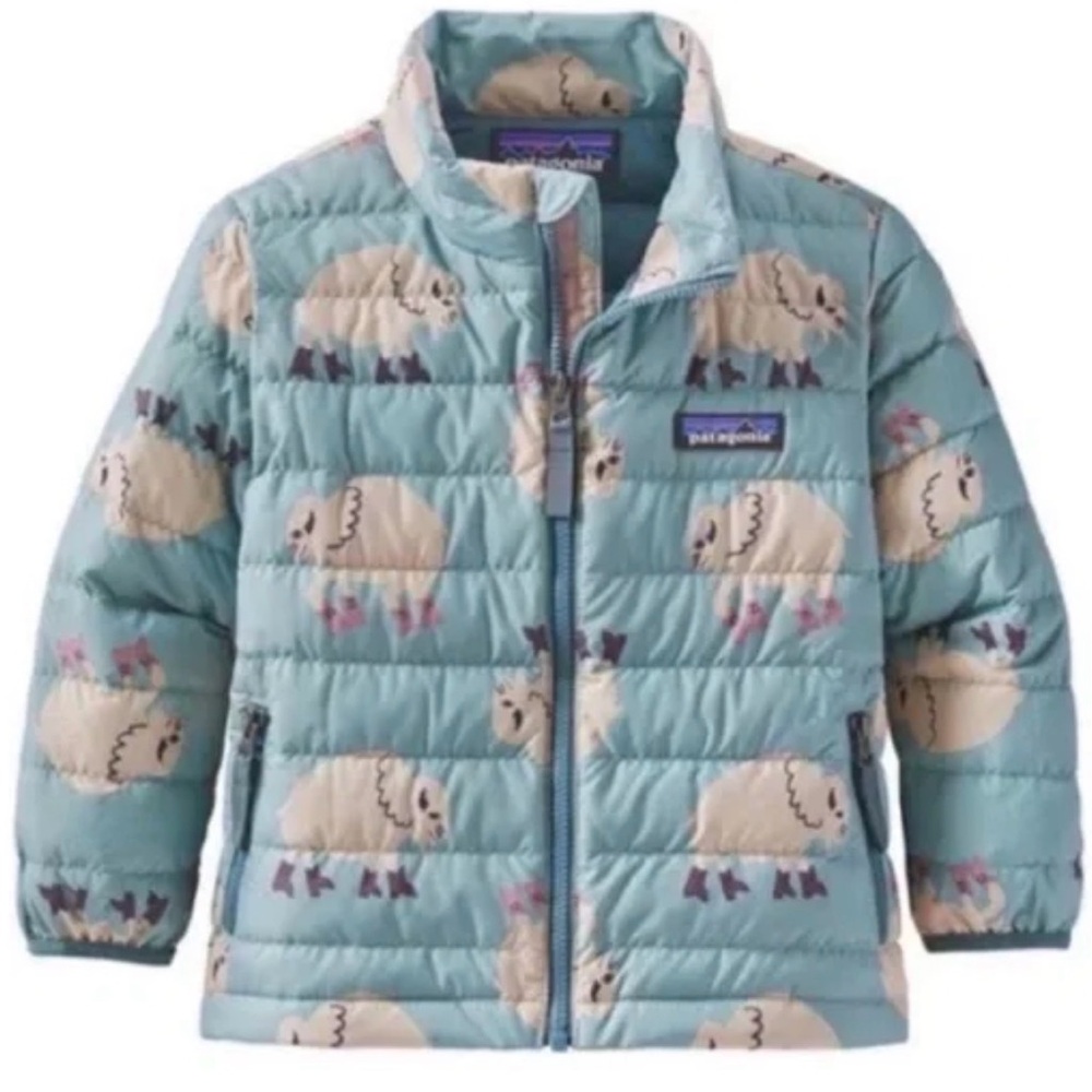Patagonia kids‎ buffalo print down coat jacket 2T